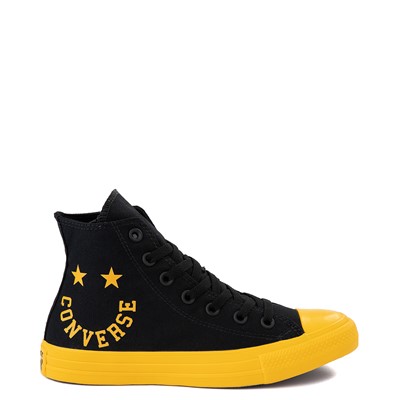 Star Hi Smiley Sneaker - Black / Yellow 