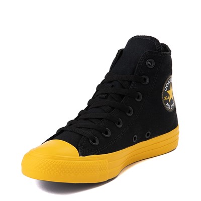 converse black yellow