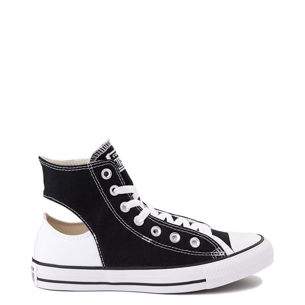 mens black and white converse