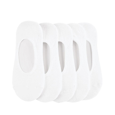 Alternate view of Womens No-Show Liners 5 Pack - White