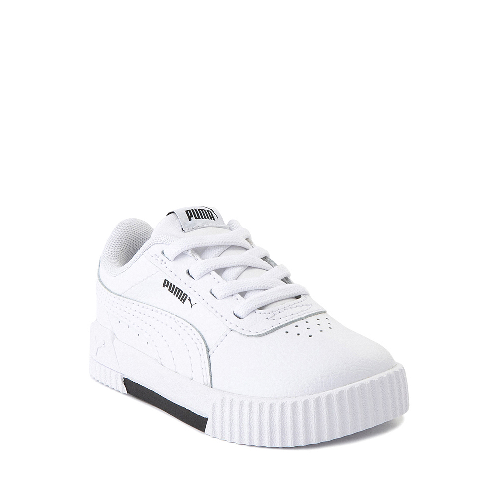 Puma Carina Leather Women's Sneakers, White/Silver, 10