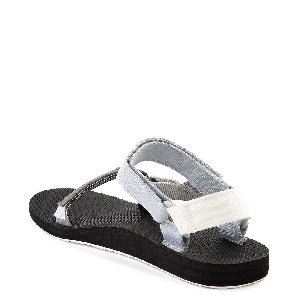 black and white teva sandals
