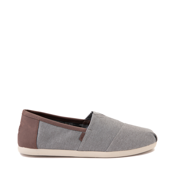 Mens TOMS Classic Slip On Casual Shoe - Gray