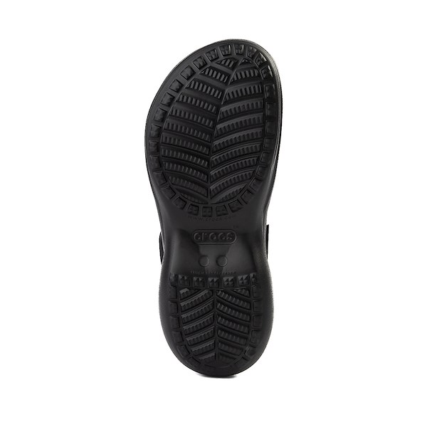 platform crocs black