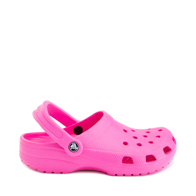 electric pink crocs