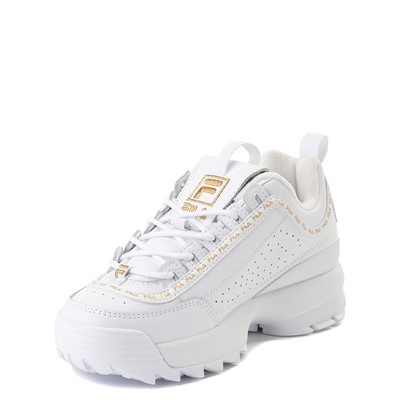 fila shoes gold and white