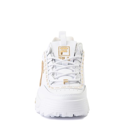 fila white and gold shoes