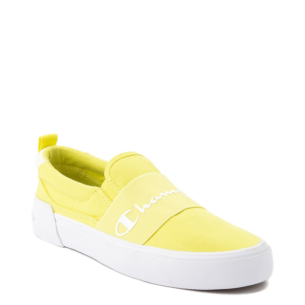 yellow slip on shoes
