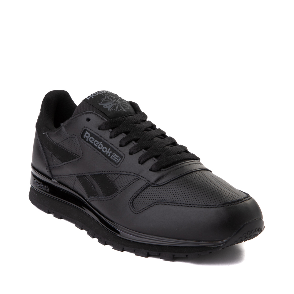 Mens Reebok Classic Leather Athletic Shoe - Black Journeys