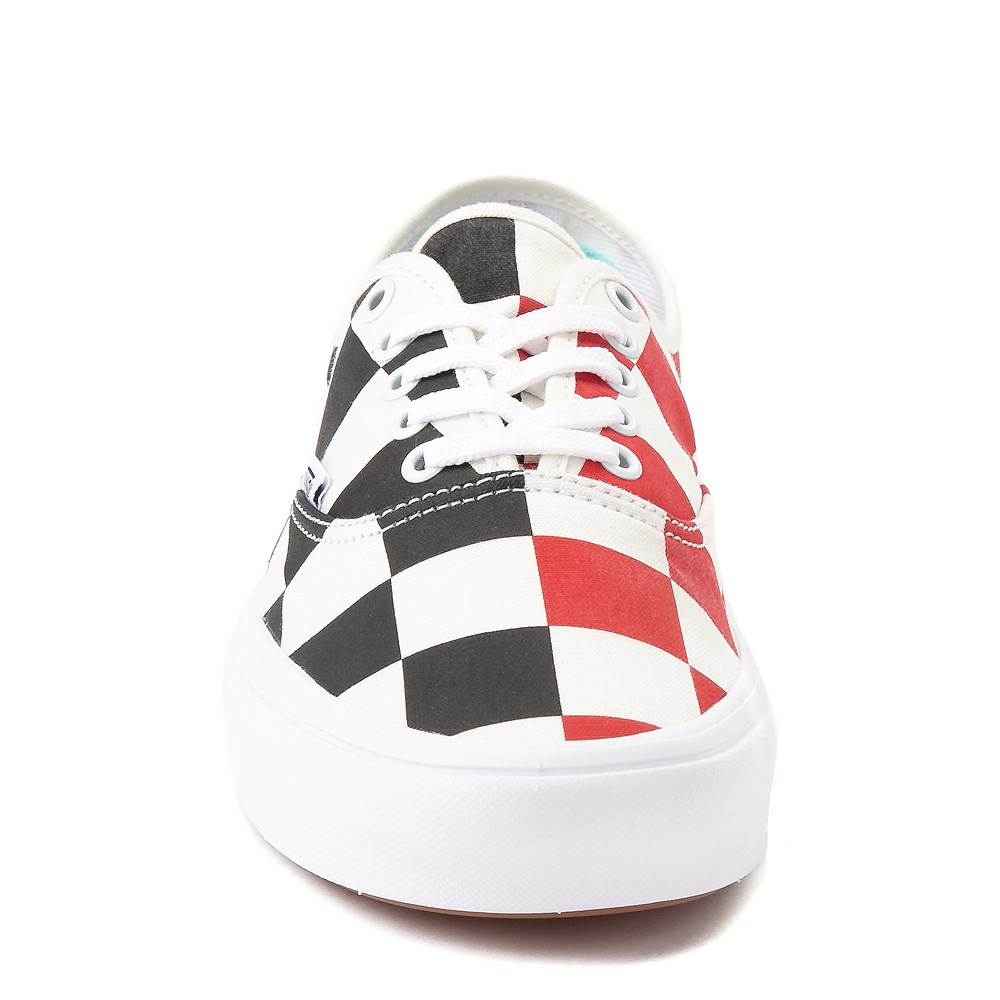 vans authentic red white