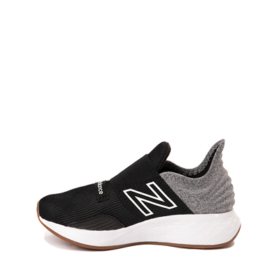 Alternate view of New Balance Fresh Foam Roav Slip On Athletic Shoe - Little Kid - Black / Light Gray