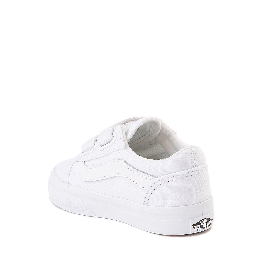 Vans Old Skool V Skate Shoe - Baby / Toddler - True White | Journeys