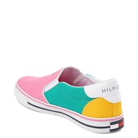 tommy hilfiger white slip on shoes