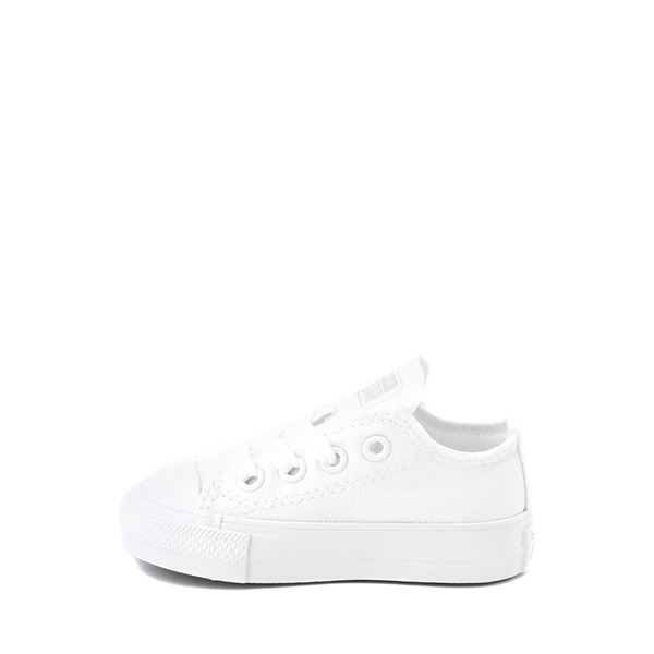 alternate view Converse Chuck Taylor All Star Lo Sneaker - Baby / Toddler - White MonochromeALT1