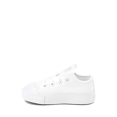 Alternate view of Converse Chuck Taylor All Star Lo Sneaker - Baby / Toddler - White Monochrome