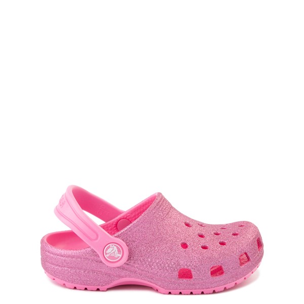 Main view of Crocs Classic Glitter Clog - Baby / Toddler / Little Kid - Pink Lemonade