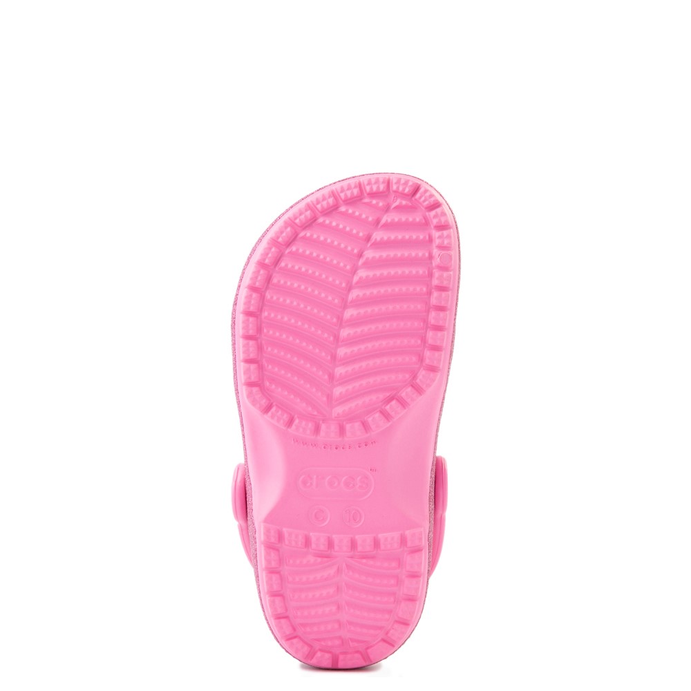 glitter pink crocs