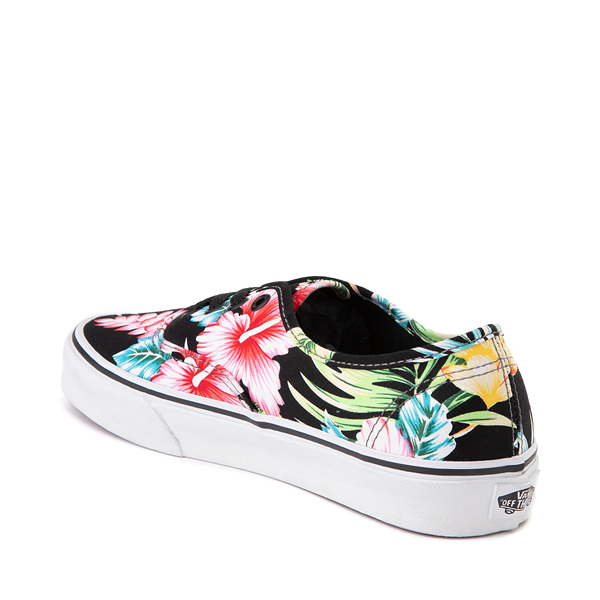 alternate view Vans Authentic Hawaiian Floral Skate Shoe - BlackALT1