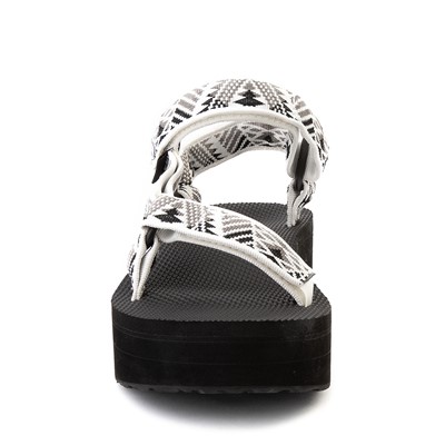 teva flatform sandals white