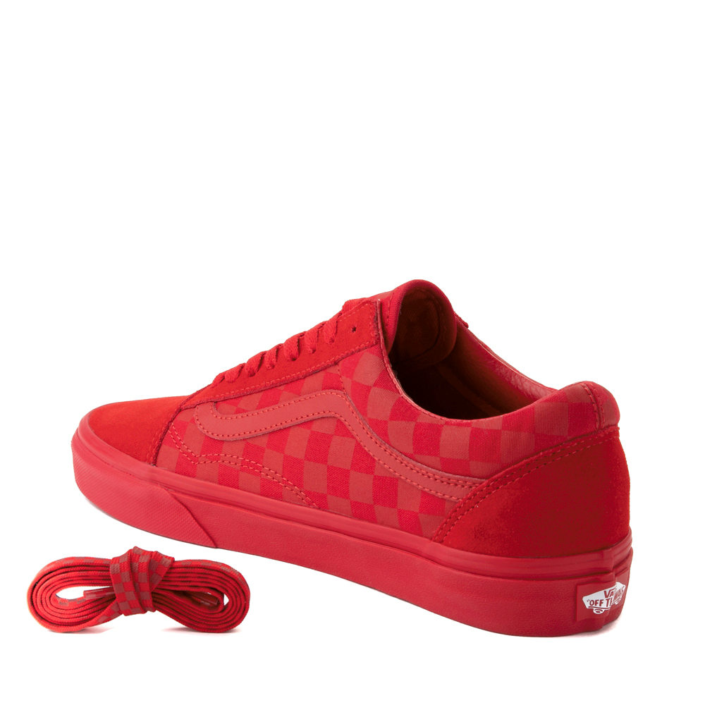 red sneakers vans