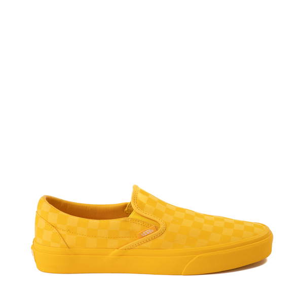 Main view of Vans Slip-On Tonal Checkerboard Skate Shoe - Spectra Yellow