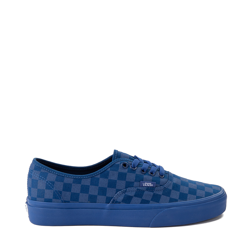 Vans Authentic Tonal Checkerboard Skate Shoe - True Blue