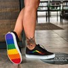vans old skool rainbow black