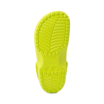 bright green crocs
