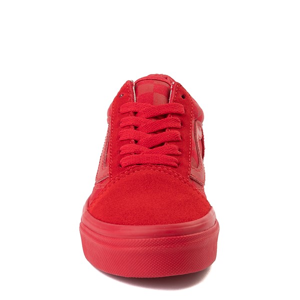 Vans Old Skool Tonal Checkerboard Skate Shoe - Little Kid - Racing Red ...