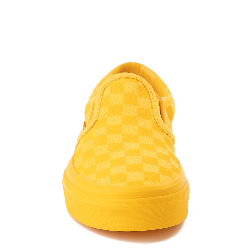 vans yellow checkered shoes
