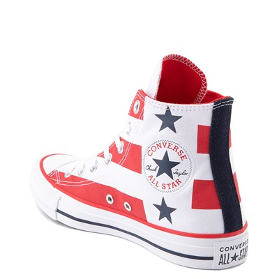 red white blue converse