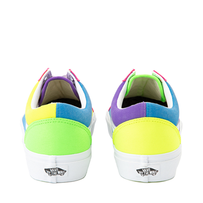 vans pink and yellow