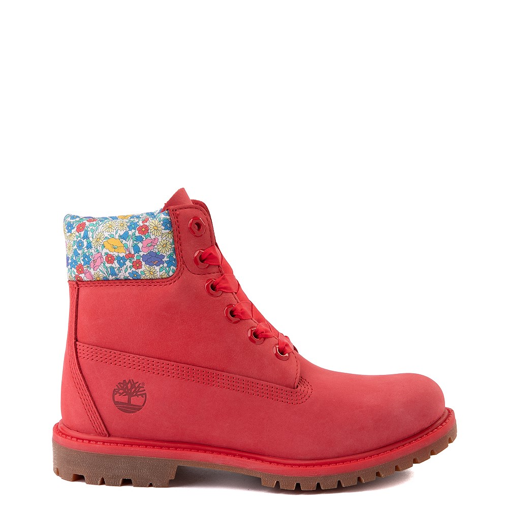 Premium Boot - Red / Floral 