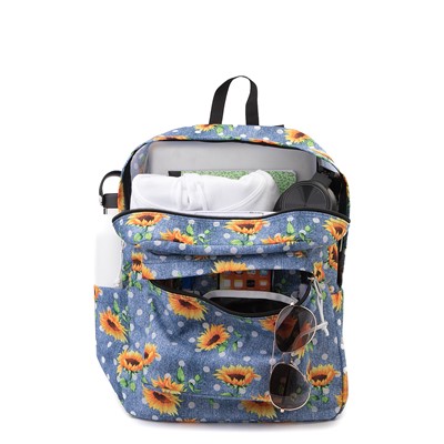 white sunflower jansport backpack