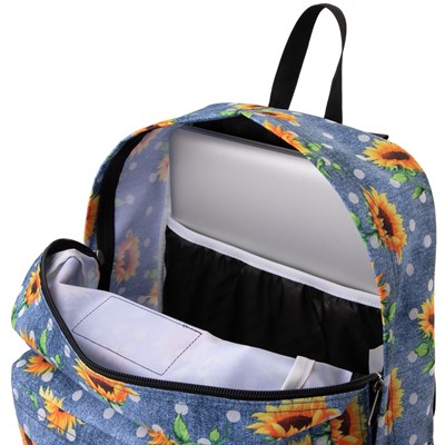 checkerboard sunflower backpack