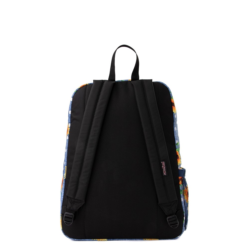 jansport black label superbreak sunflower backpack