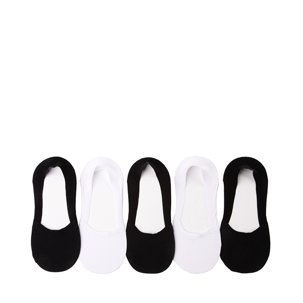 Main view of Womens Invisible Liners 5 Pack - Black / White