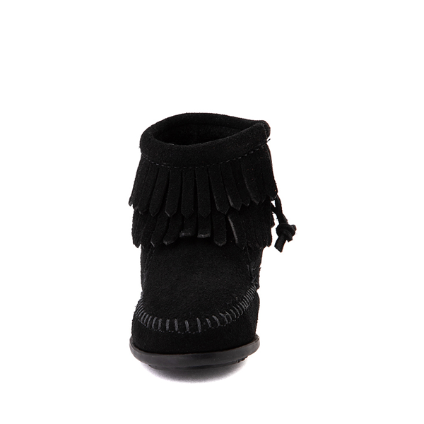 alternate view Minnetonka Double Fringe Bootie - Toddler / Little Kid - BlackALT4