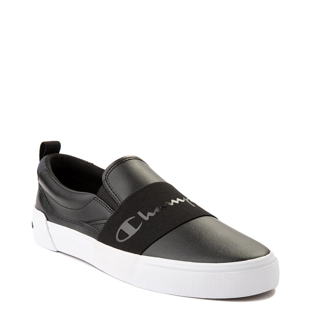 leather slip on tennis shoes