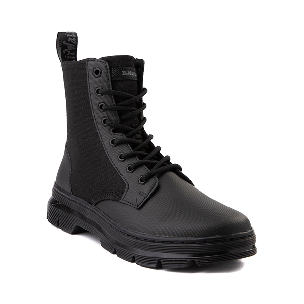 dr martens combs tech boots in black canvas