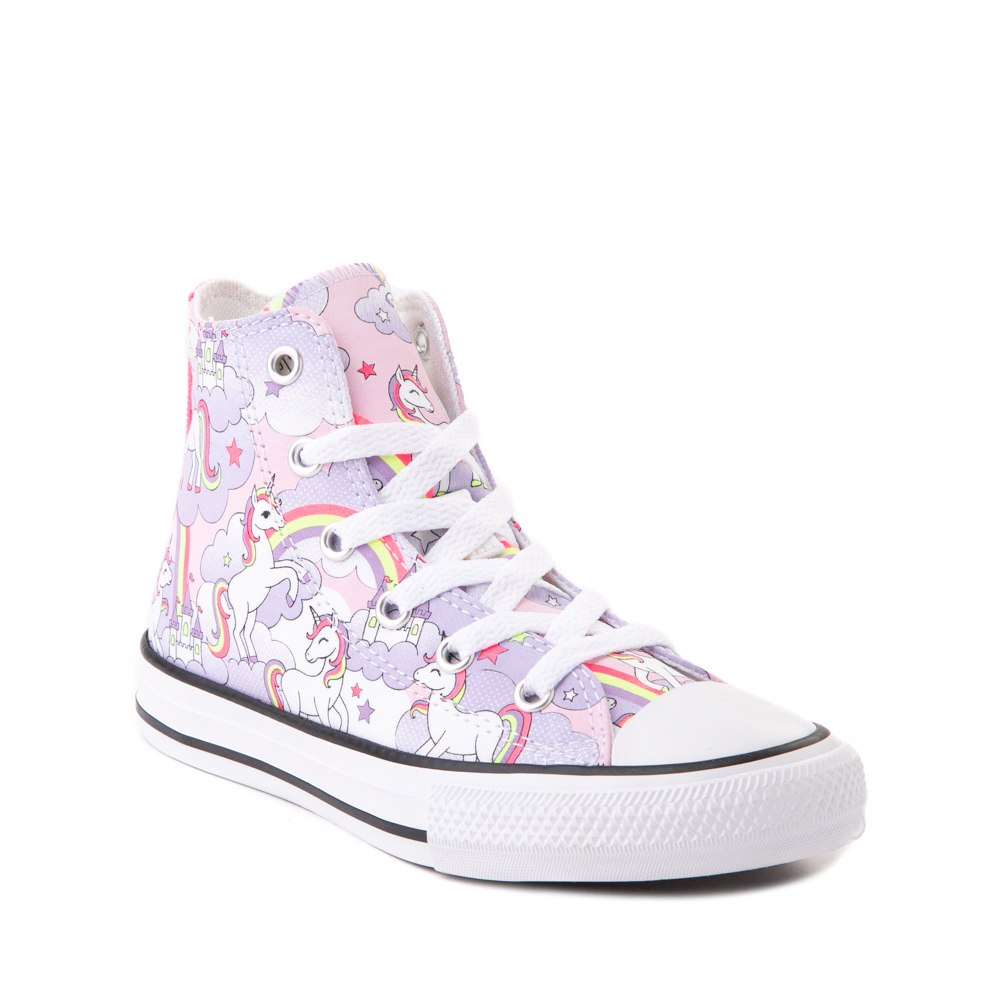 Converse Chuck Taylor All Star Unicorn Rainbow Hi Sneaker - Size: 6/Pink Misc