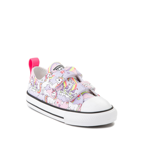 Converse Chuck Taylor All Star 2V Neon Unicorn Lo Sneaker - Baby / Toddler - Pink Foam | Journeys