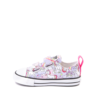 Alternate view of Converse Chuck Taylor All Star 2V Unicorn Rainbow Lo Sneaker - Baby / Toddler - Pink Foam
