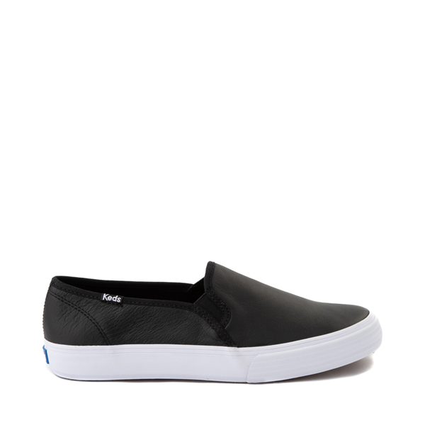 Main view of Womens Keds Double Decker Slip On Leather Casual Shoe - Black