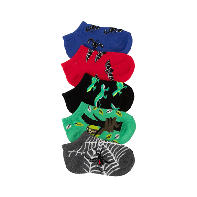 Quarter Top Crew Socks 5 Pack - Toddler - Black / White