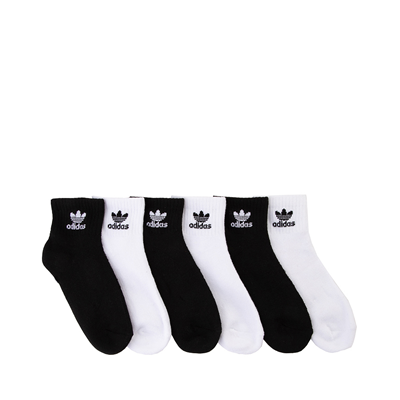 adidas Originals Trefoil Quarter Socks 6 Pack - Big Kid - Beige