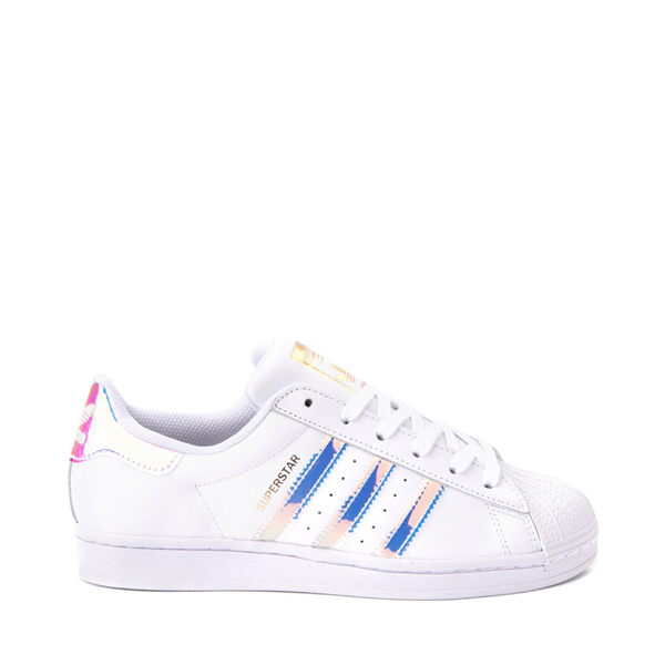 Main view of Womens adidas Superstar Athletic Shoe - White / Iridescent