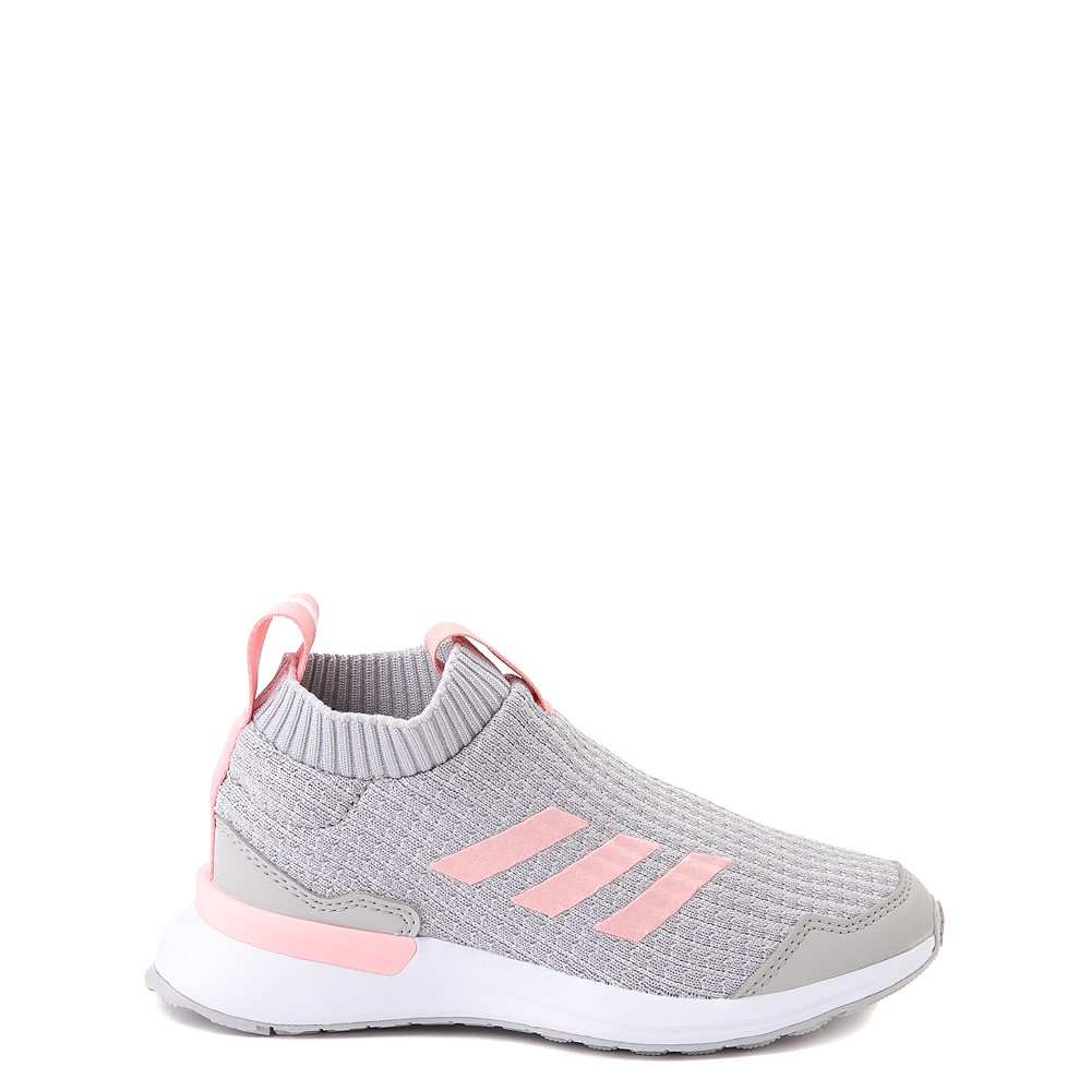 gray and pink adidas shoes
