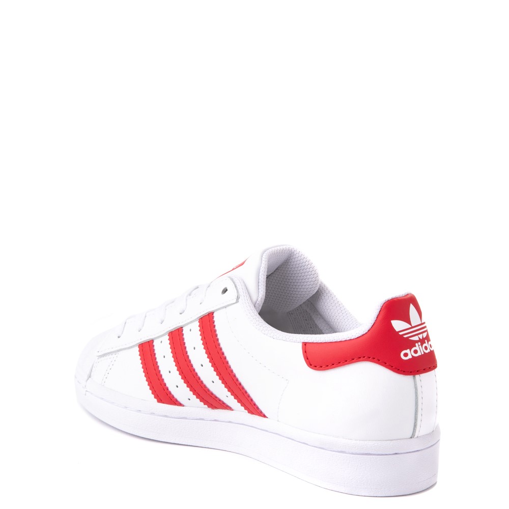red white adidas superstar