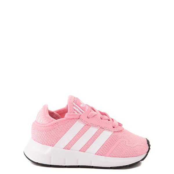 pink and white addidas